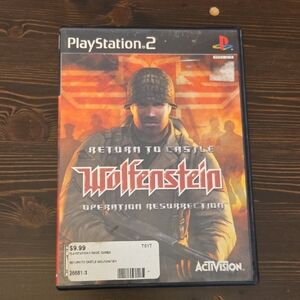 PlayStation 2 Return to Castle Wolfenstein: With Original price tag